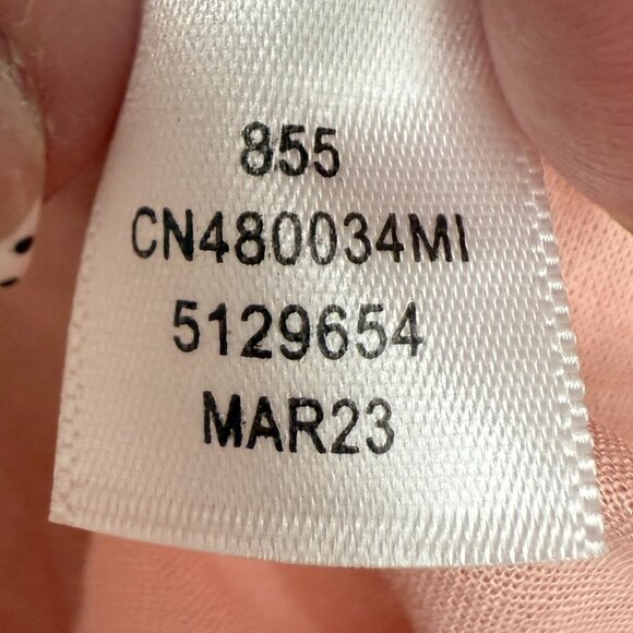 NWOT Women's CASLON Flutter Sleeve V-Neck Dress CORAL TIDE | Size L - Picture 10 of 10